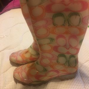 Coach rain boots